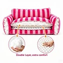 pet sofa bed manufacturer, striped pet bed manufacturer, faux lamb wool pet bed manufacturer